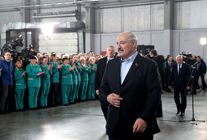 Посещение комбината Президентом Республики Беларусь