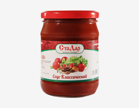 Соўс таматавы востры класічны стэрылізаваны