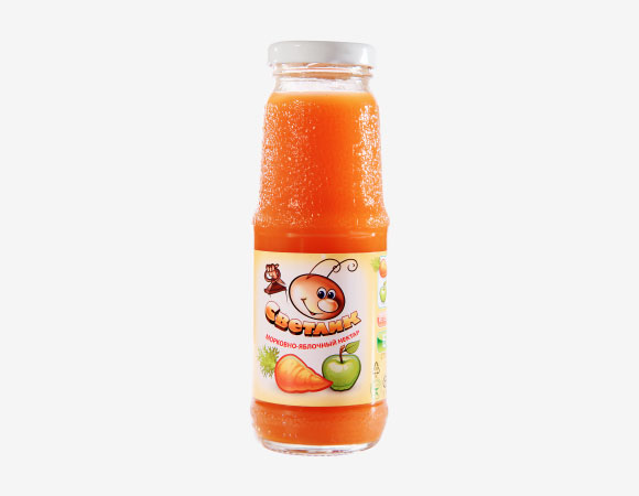 PULPY CARROT-APPLE NECTAR «SVETLIK»