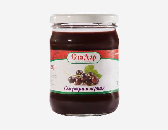 Парэчка Чорная Працёртая з Цукрам стэрылізаваная